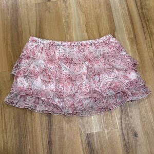 Hollister Pink Floral Skort
